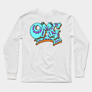 graffiti OMG 1 by LowEndgraphics Long Sleeve T-Shirt